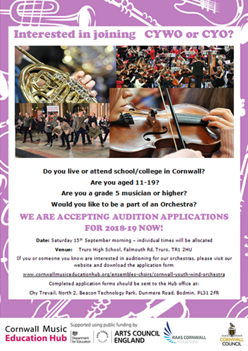 CYO/CYWO Auditions Poster